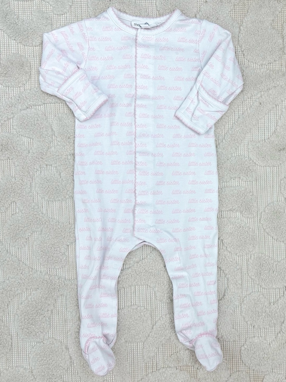 Magnolia Baby Little Sister sleeper 3m